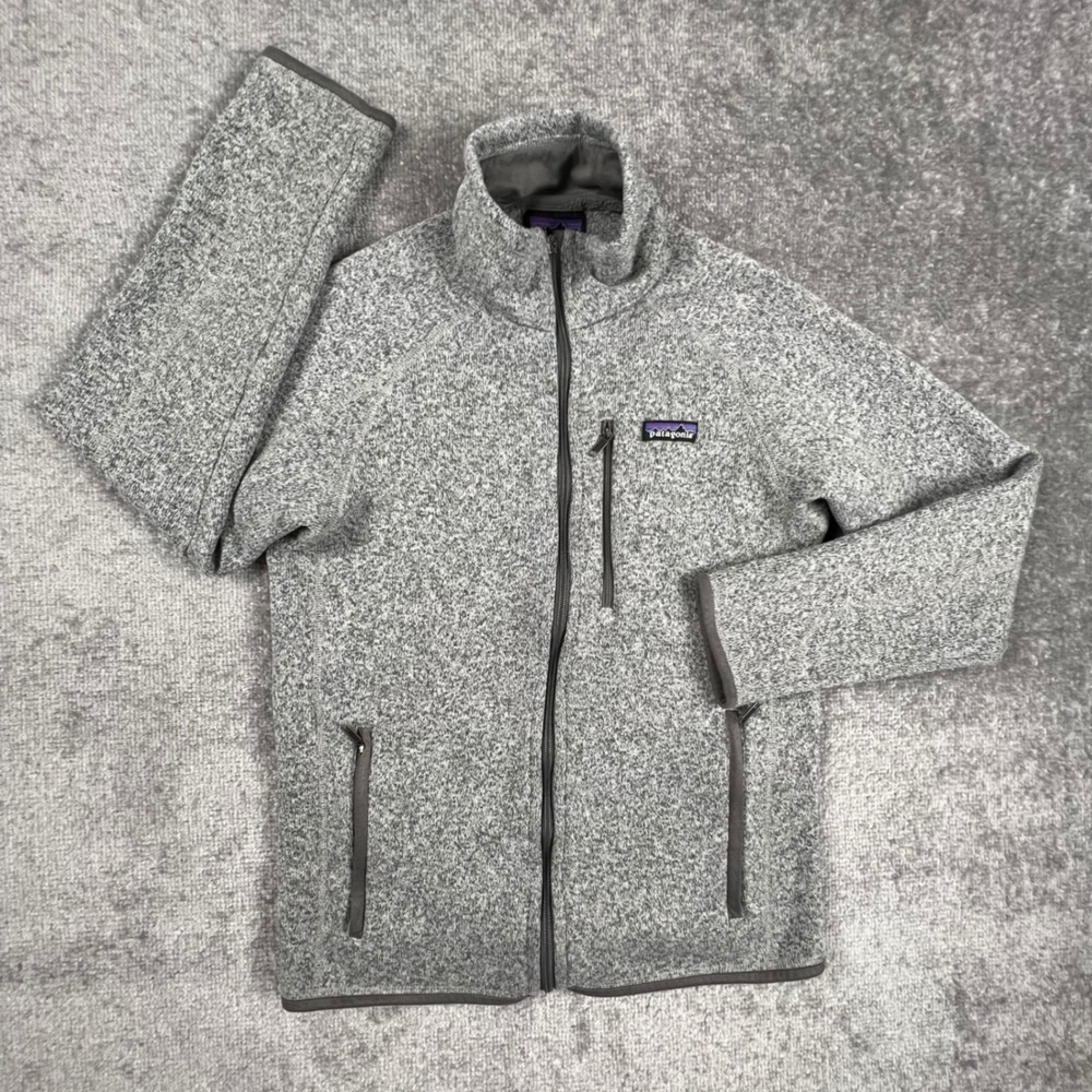 Patagonia Mens Better Sweater Full Zip Jacket Grey Nickel 25527 Size S